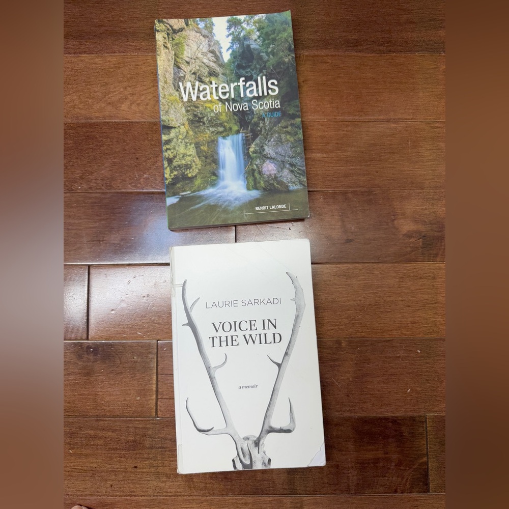 Waterfalls of Nova Scotia and The Voice of the Wild Paperback Books